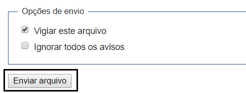 Para finalizar o envio de arquivo.